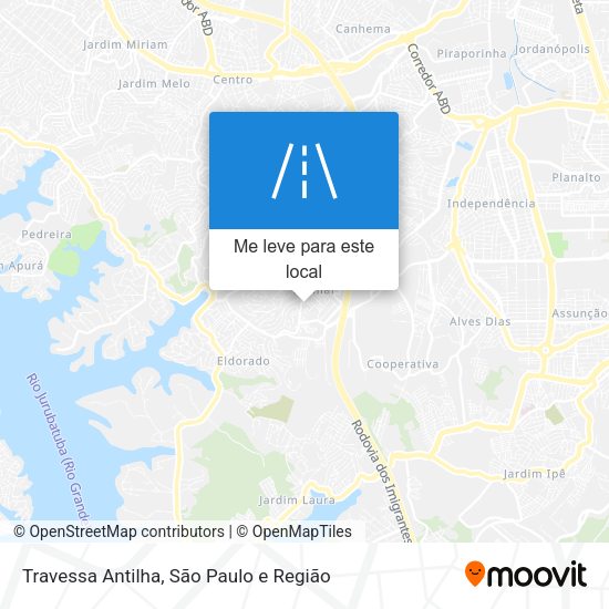 Travessa Antilha mapa
