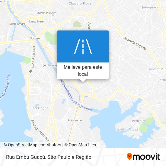 Rua Embu Guaçú mapa