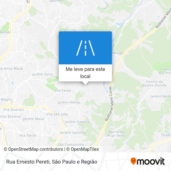 Rua Ernesto Pereti mapa