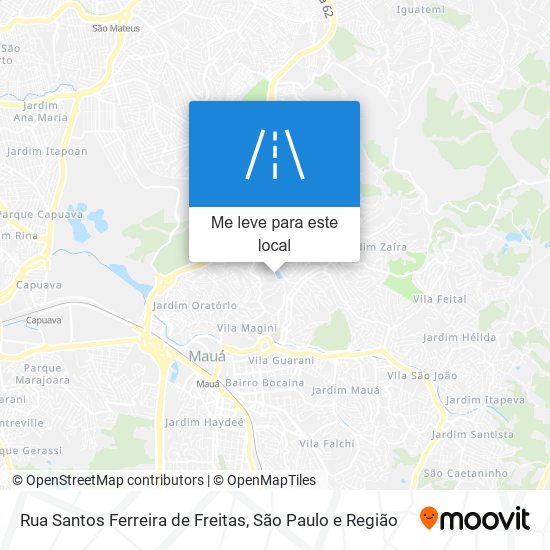 Rua Santos Ferreira de Freitas mapa