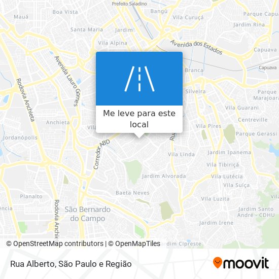 Rua Alberto mapa