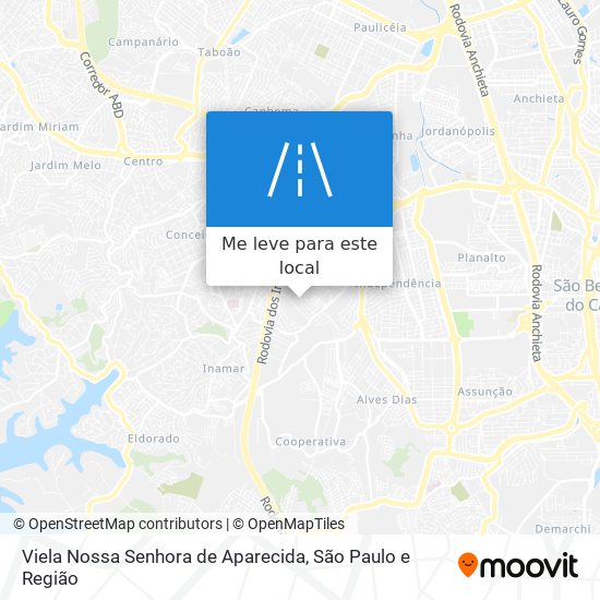 Viela Nossa Senhora de Aparecida mapa