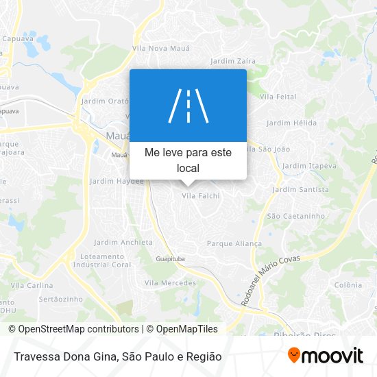 Travessa Dona Gina mapa