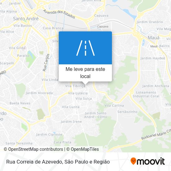 Rua Correia de Azevedo mapa