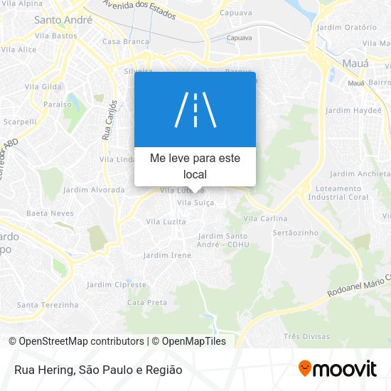Rua Hering mapa
