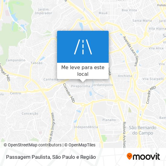 Passagem Paulista mapa