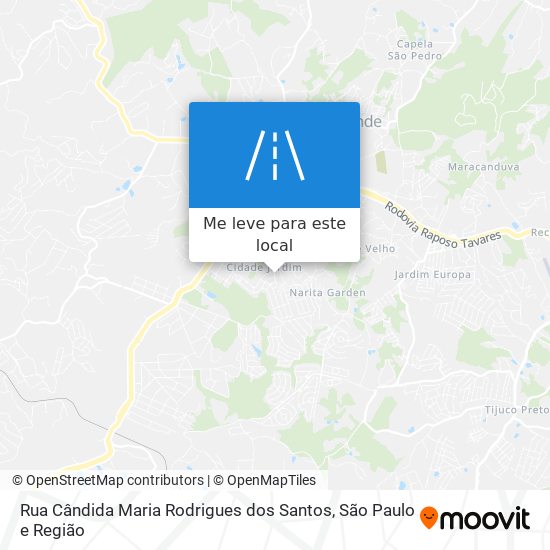 Rua Cândida Maria Rodrigues dos Santos mapa