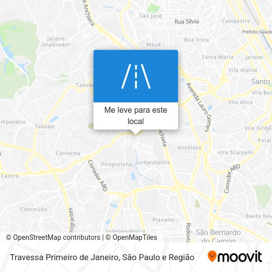 Travessa Primeiro de Janeiro mapa
