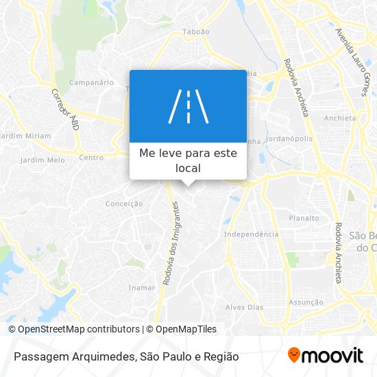 Passagem Arquimedes mapa