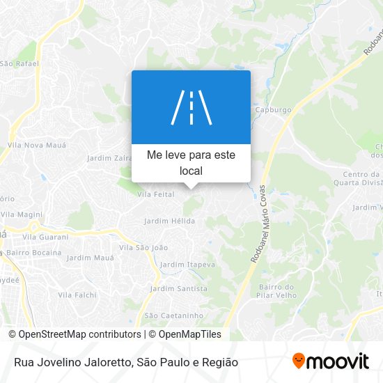 Rua Jovelino Jaloretto mapa