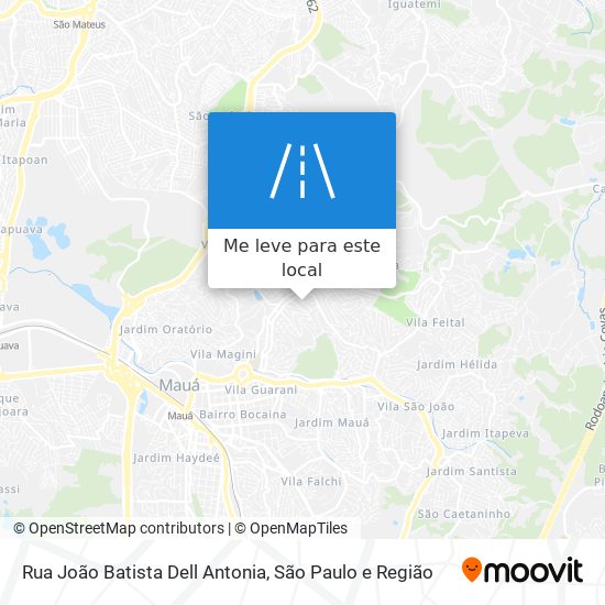 Rua João Batista Dell Antonia mapa