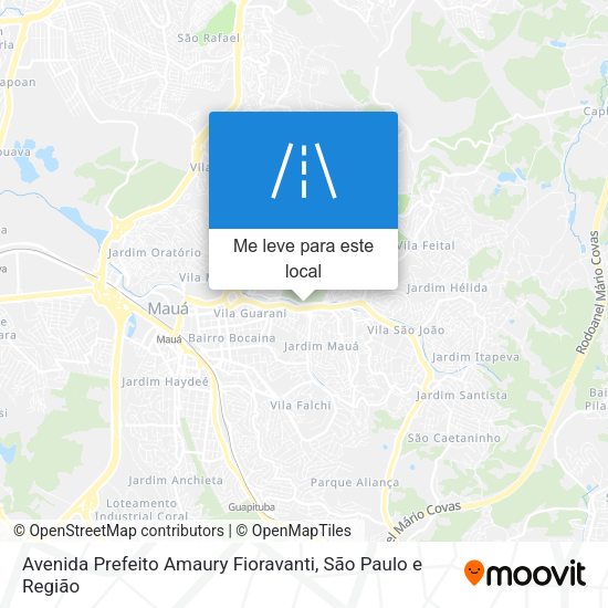 Avenida Prefeito Amaury Fioravanti mapa