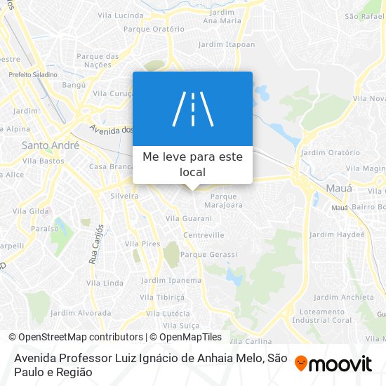 Avenida Professor Luiz Ignácio de Anhaia Melo mapa