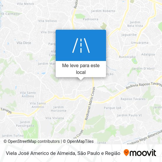 Viela José Americo de Almeida mapa