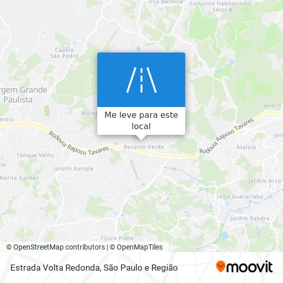 Estrada Volta Redonda mapa