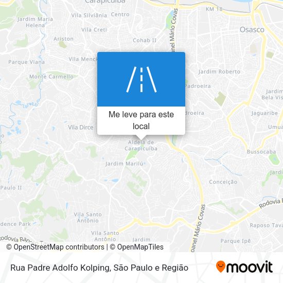 Rua Padre Adolfo Kolping mapa