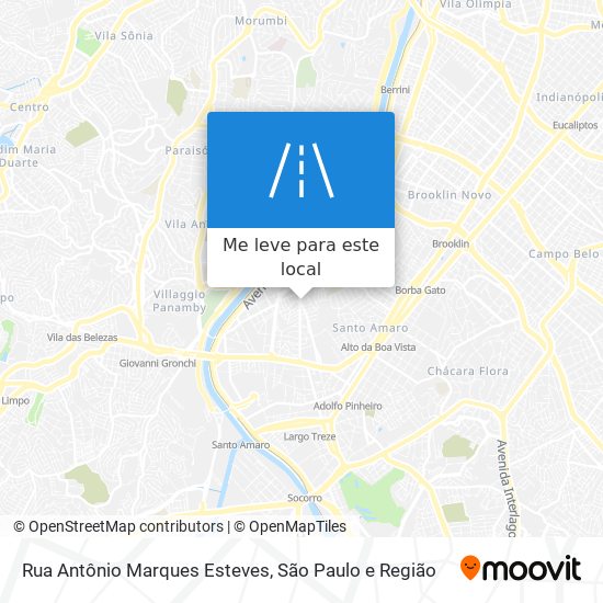 Rua Antônio Marques Esteves mapa