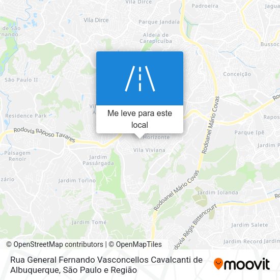 Rua General Fernando Vasconcellos Cavalcanti de Albuquerque mapa