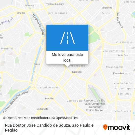 Rua Doutor José Cândido de Souza mapa