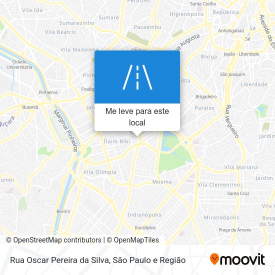Rua Oscar Pereira da Silva mapa