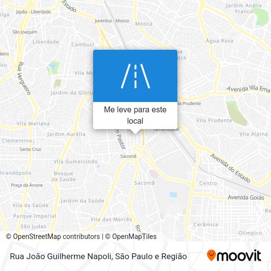Rua João Guilherme Napoli mapa