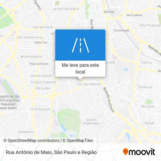 Rua Antônio de Maio mapa