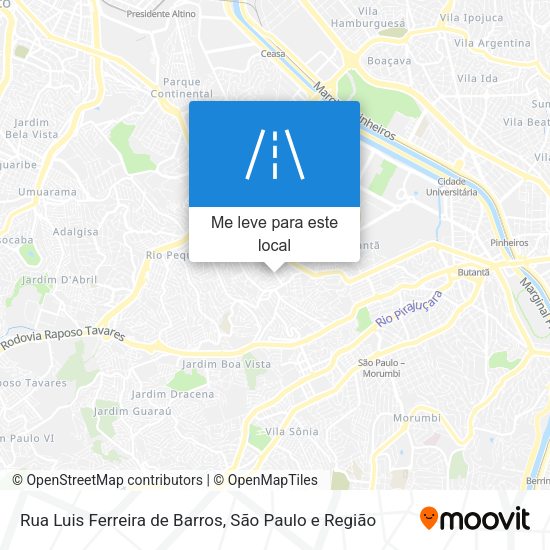 Rua Luis Ferreira de Barros mapa