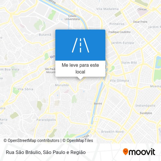Rua São Bráulio mapa