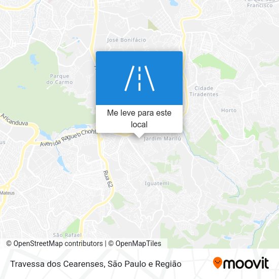 Travessa dos Cearenses mapa