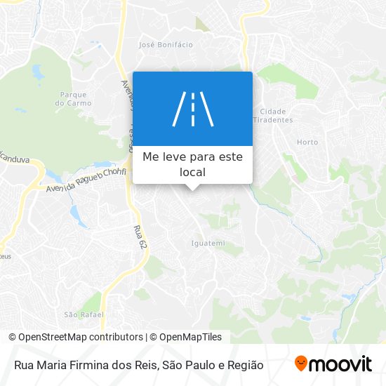 Rua Maria Firmina dos Reis mapa