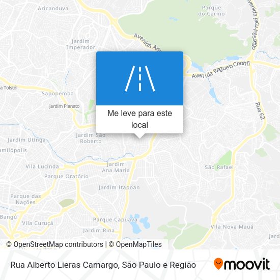 Rua Alberto Lieras Camargo mapa