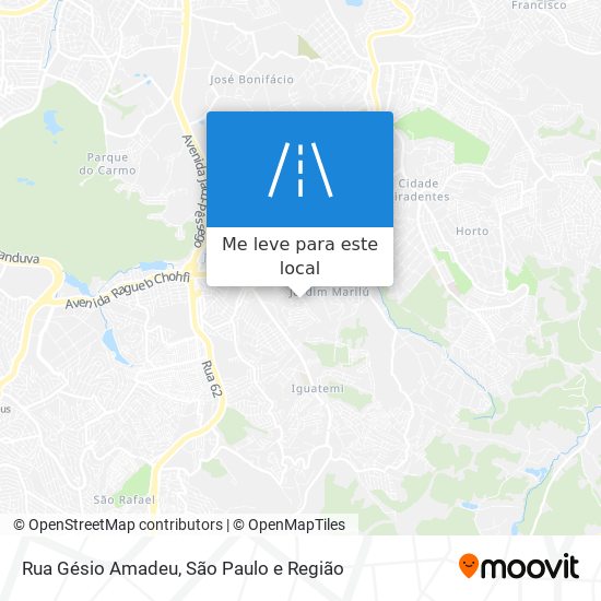 Rua Gésio Amadeu mapa