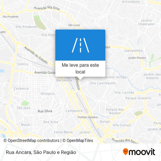 Rua Ancara mapa