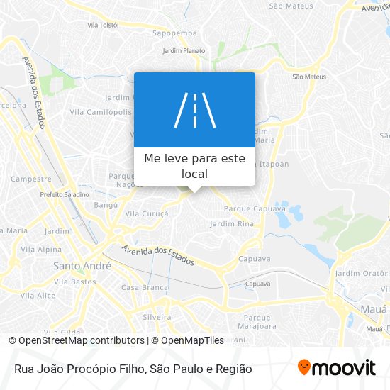 Rua João Procópio Filho mapa