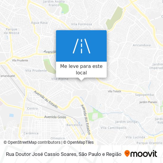 Rua Doutor José Cassio Soares mapa