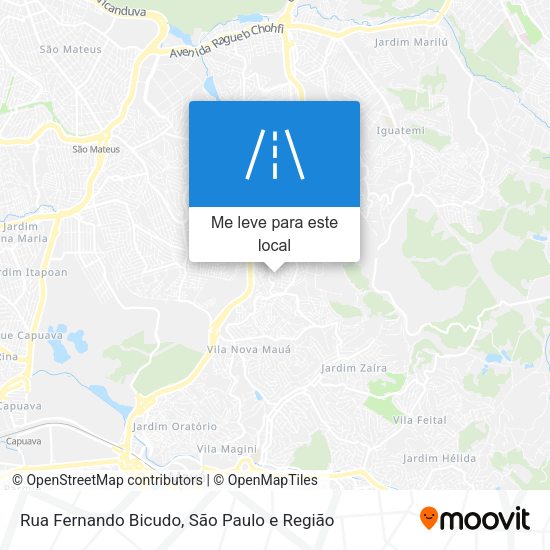 Rua Fernando Bicudo mapa