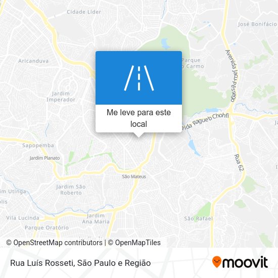 Rua Luís Rosseti mapa