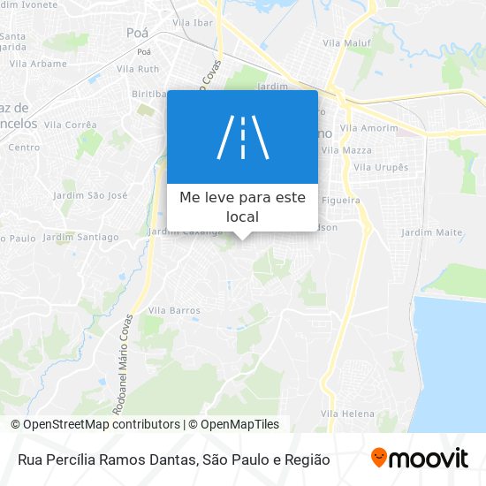 Rua Percília Ramos Dantas mapa