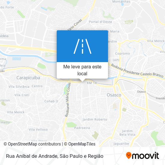 Rua Aníbal de Andrade mapa