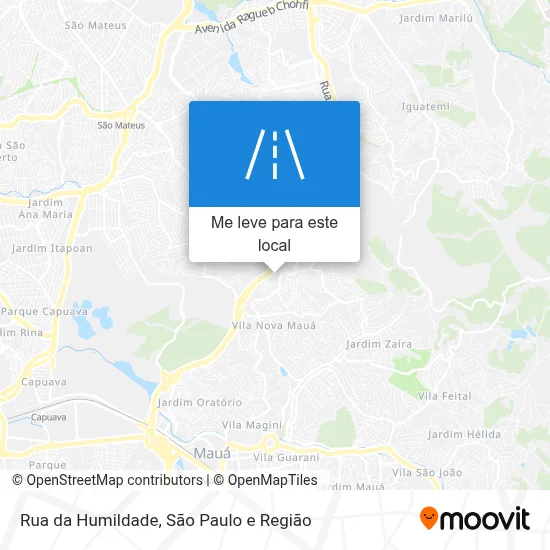Rua da Humildade mapa