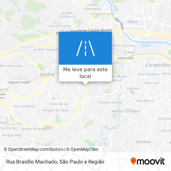 Rua Brasílio Machado mapa