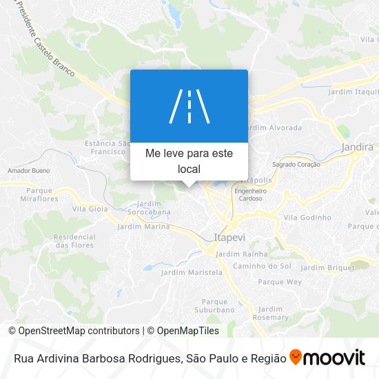 Rua Ardivina Barbosa Rodrigues mapa