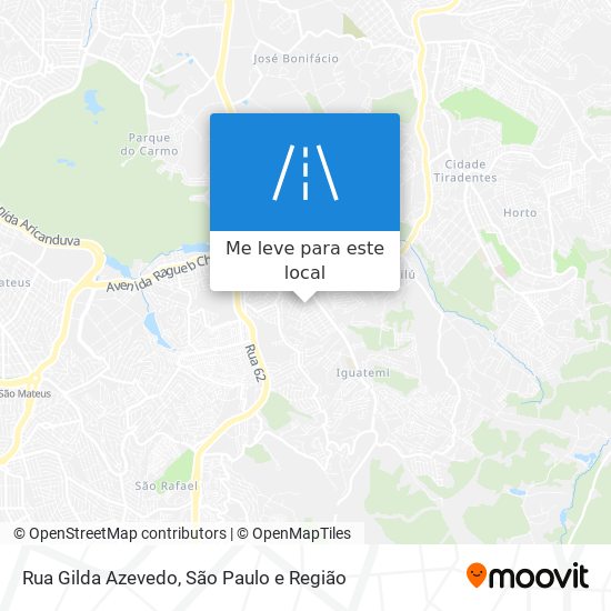 Rua Gilda Azevedo mapa