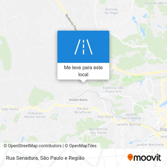Rua Senadura mapa