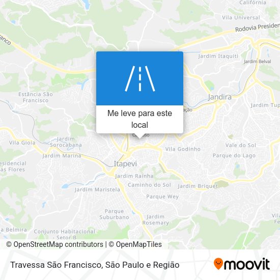 Travessa São Francisco mapa