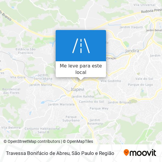 Travessa Bonifácio de Abreu mapa