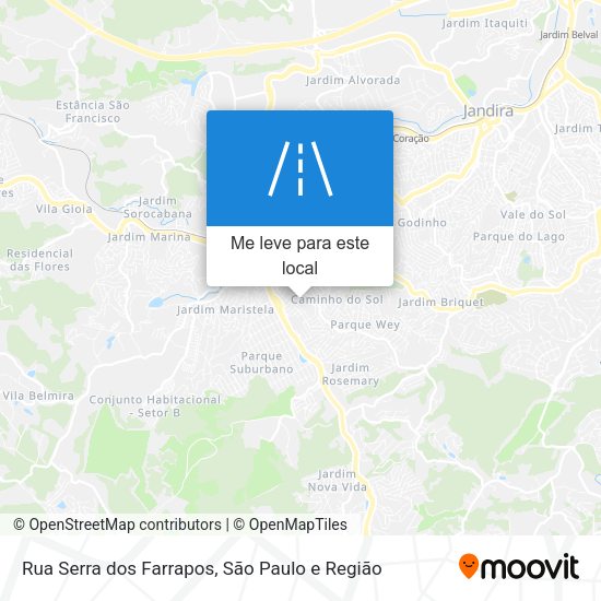 Rua Serra dos Farrapos mapa