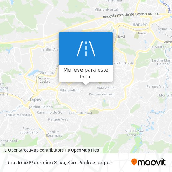 Rua José Marcolino Silva mapa