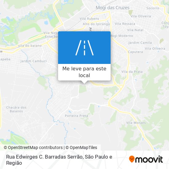 Rua Edwirges C. Barradas Serrão mapa