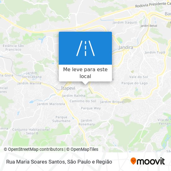 Rua Maria Soares Santos mapa